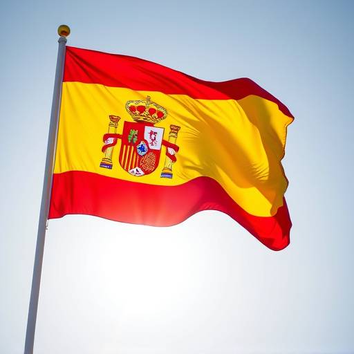 Imagen de la bandera de España.