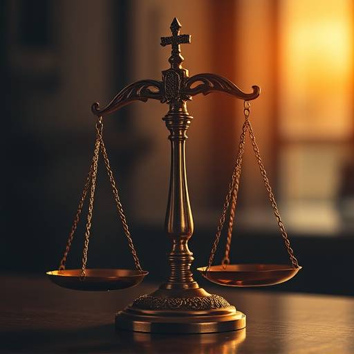 Imagen de una balanza de la justicia.