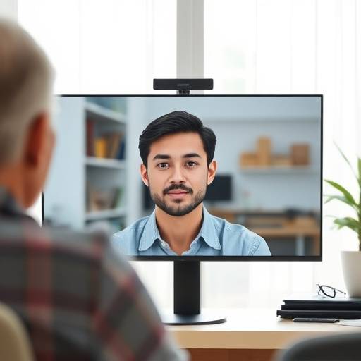 Imagen representativa del curso online: una persona participando en una videoconferencia.